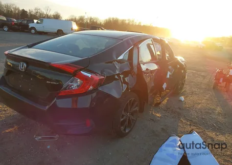 2019 Honda Civic Sport из США, поврежденный, VIN 2HGFC2F82KH518525